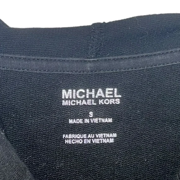 Black & White Michael Kors MK Designer Dress Hoodie Style Women’s Size Small Fit - Picture 2 of 4